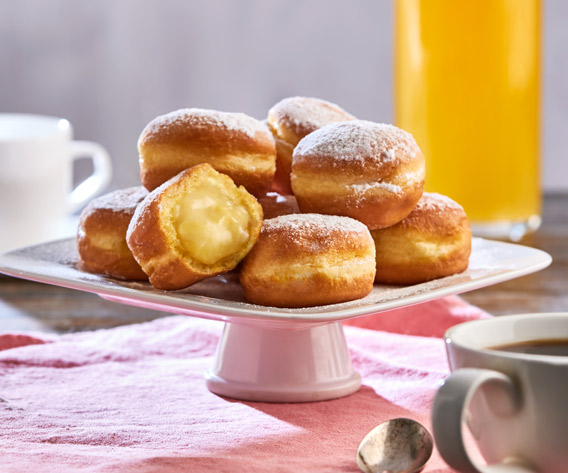Μίνι Krapfen με Κρέμα Ζαχαροπλαστείο Μίνι Krapfen με Κρέμα bofrost